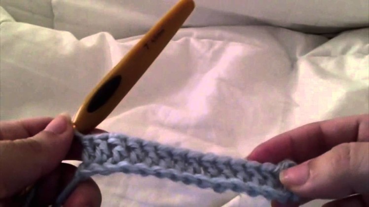 Standing double crochet and treble or alternative turning chain
