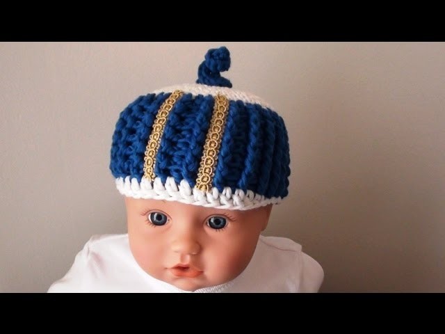 The Royal Crochet Newborn Baby Beanie