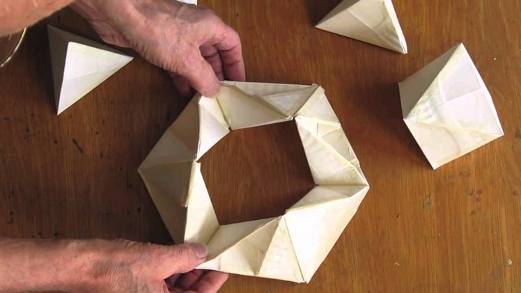Torus Ring from Folded Paper Circles