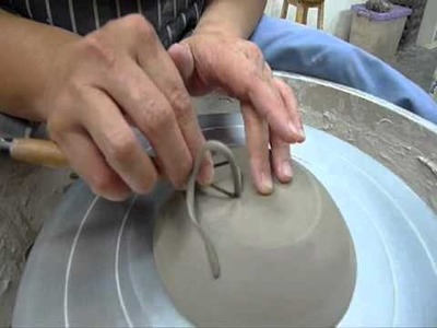 Trimming a Small Plate - Clay Craft Malaysia