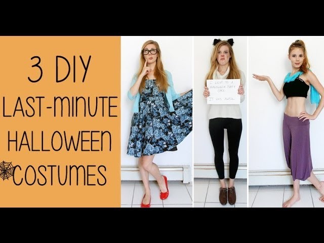 3 DIY Last Minute Halloween Costumes