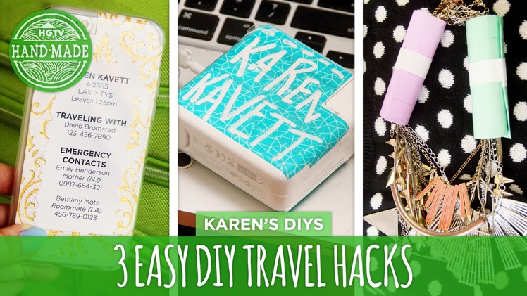 3 Easy DIY Travel Hacks - HGTV Handmade