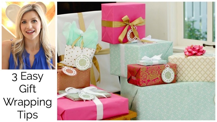 3 Easy Gift Wraping Tips: Bridal Shower Collab