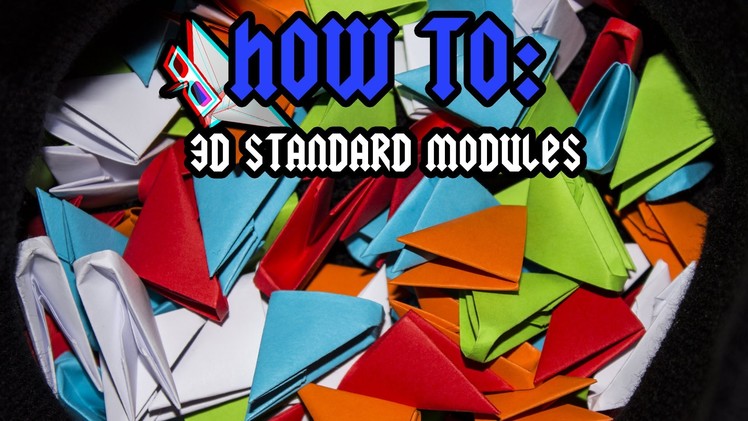 [3D ORIGAMI] How To Make Origami 3D Pieces