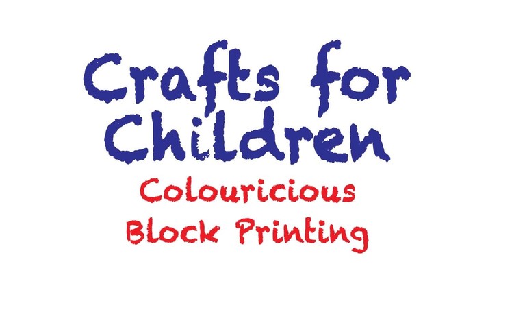 Block printing crafts for children
