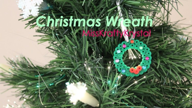 Christmas Wreath- Perler bead tutorial
