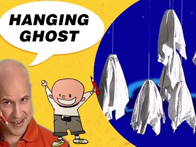 Crafts Ideas for Kids - Hanging Ghost | DIY on BoxYourSelf