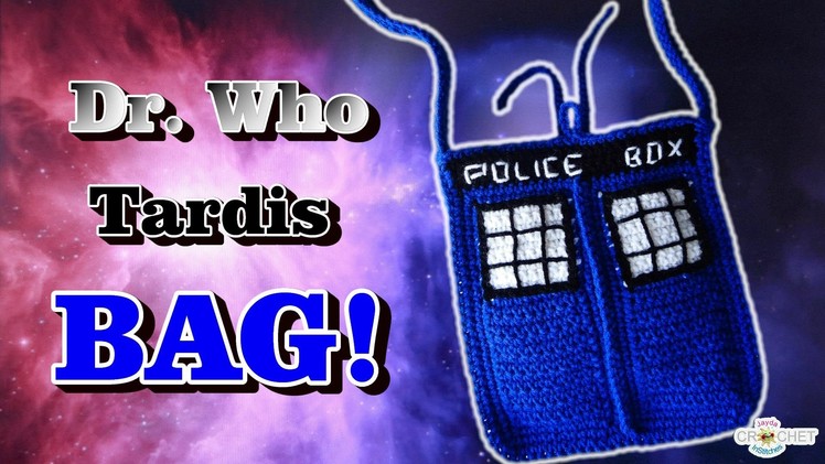 Crochet Dr Who Tardis Bag with Lining! Pattern DIY