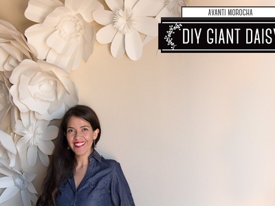DIY - Giant Paper Flower Backdrop "Daisy - Margarita" Decoracion de Fiestas