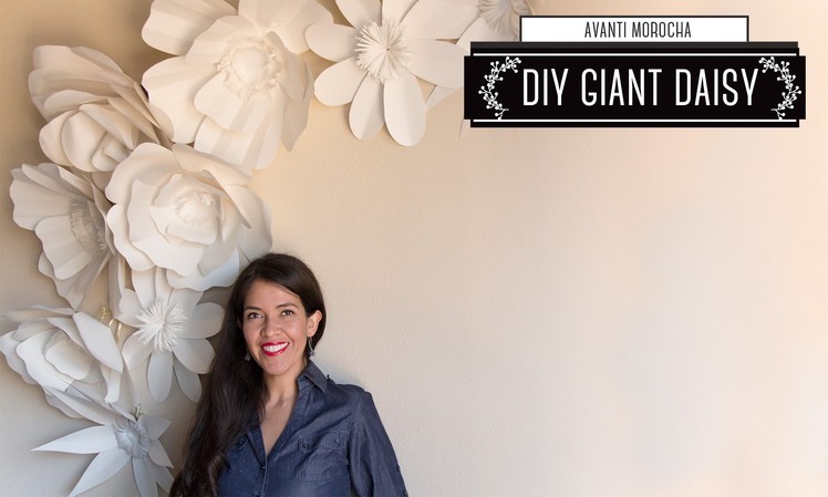 DIY - Giant Paper Flower Backdrop "Daisy - Margarita" Decoracion de Fiestas
