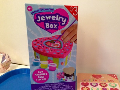 DIY Jewelry Box, Paints, 3D Stickers, Sparkle