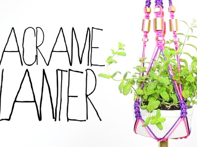 DIY Macrame Planter - Threadbanger
