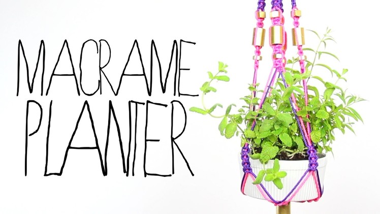 DIY Macrame Planter - Threadbanger