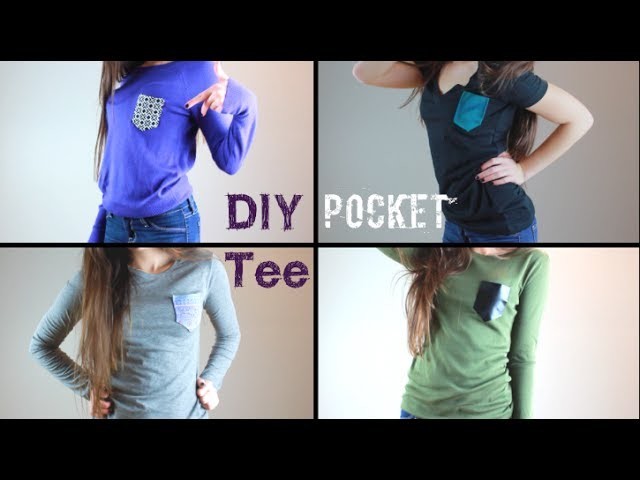 DIY Pocket Tees: Spice Up Your Plain Shirts! (No-Sew)