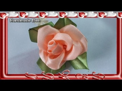 Diy ribbon roses, how to make satin ribbon roses,kanzashi roses tutorial