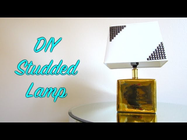 DIY Studded Lamp