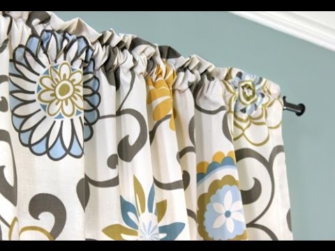 Easy DIY Curtains - How to Make a Rod Pocket Curtain