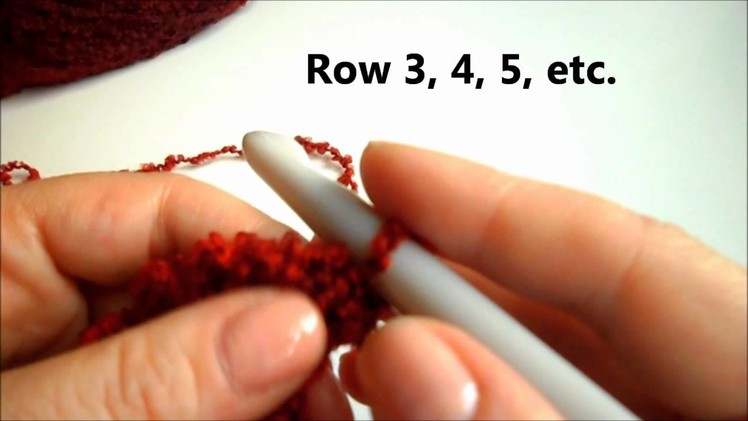 How to Crochet Ruffle Scarf