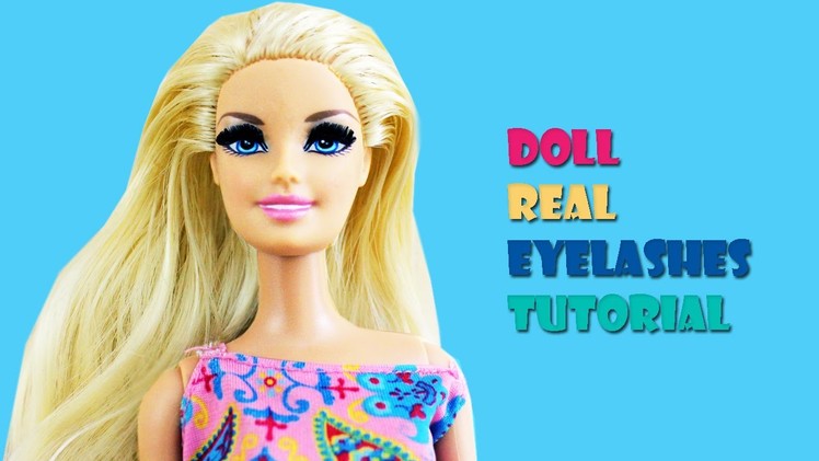 How to Make Doll Eyelashes- Doll Crafts