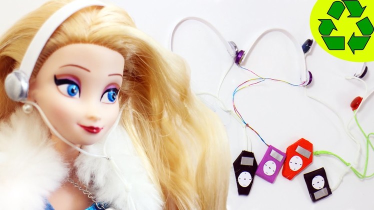 How to make doll mp3 player with headphones - Doll Crafts