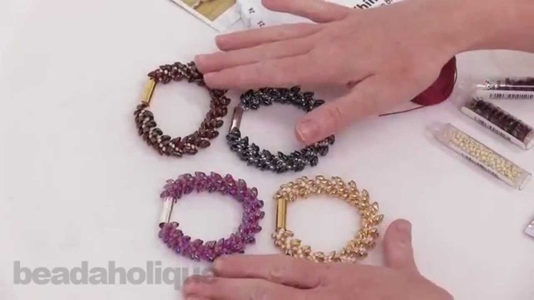 How to Make the Deluxe Beaded Kumihimo Bracelet Kit with Long Magatama Beads
