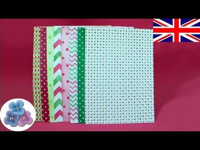 How to paper Christmas DIY *Make Paper for Scrapbook Ideas* Paper for Craft Cardstock Mathie