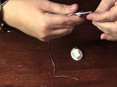 How to Wire Wrap a Cameo Pendant : DIY Craft Projects