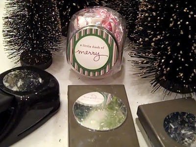 Inexpensive Gift Jar featuring Stampin' UP! Circle Punches