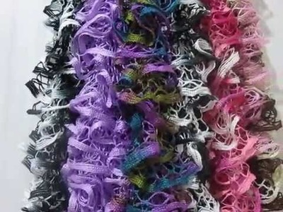 Knitted Ruffle scarves 8