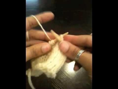Knitting backwards