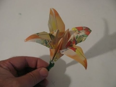 Make an Origami Iris (flower)