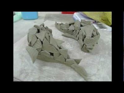 Making a pair of fish using Slabs - Clay Craft Malaysia