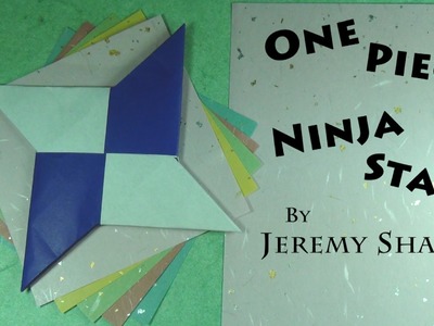 One-Piece Origami Shuriken Ninja Star Tutorial