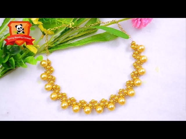 Pandahall Spring Beading Contest | Pearl Wedding Necklace | Sample Video