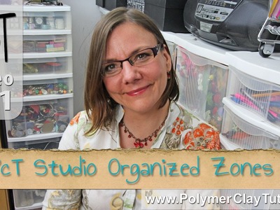 Polymer Clay Tutor Studio Tour - Organized Zones