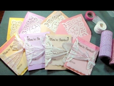 Pretty Pastel DIY Invitations for Spring Parties or Weddings