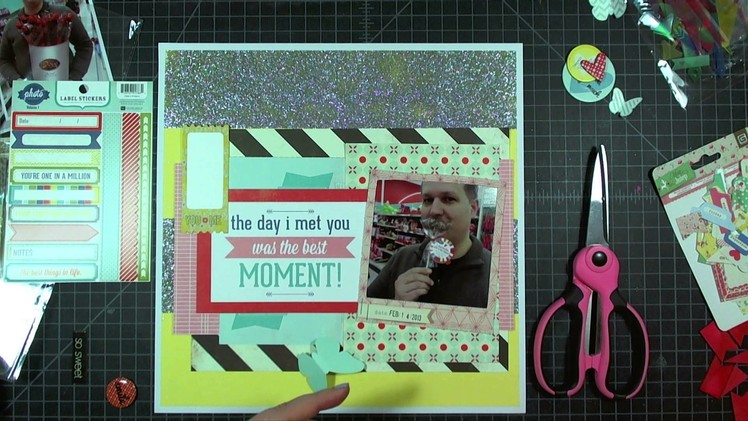 Scrapbook Layout: The Day I Met You, 12"x12"