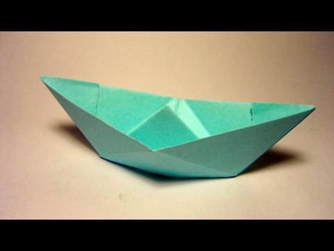 Traditional Origami Boat - Barquinho de origami tradicional