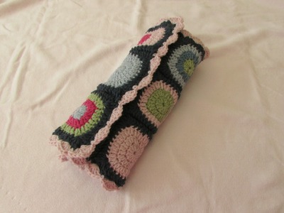 VERY EASY crochet circle granny square blanket tutorial for beginners