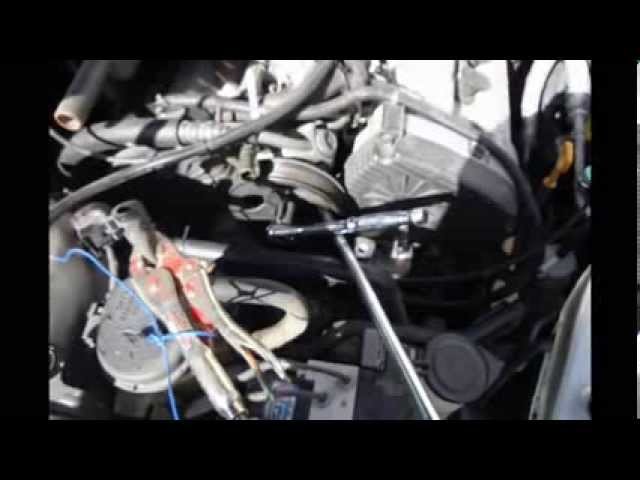 03 Hyundai Tiburon 2.7L v6 water pump DIY part 2 of 2