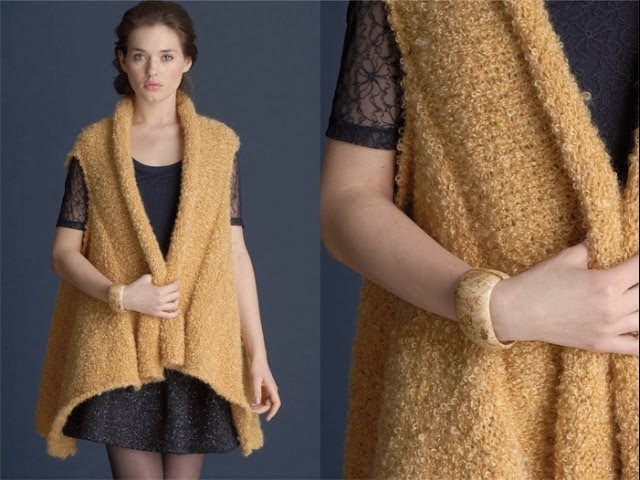 #16 Boucle Vest, Vogue Knitting Early Fall 2011