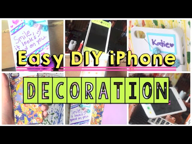 ♡ 7 Easy DIY iPhone Customization Ideas | AlohaKatie ♡