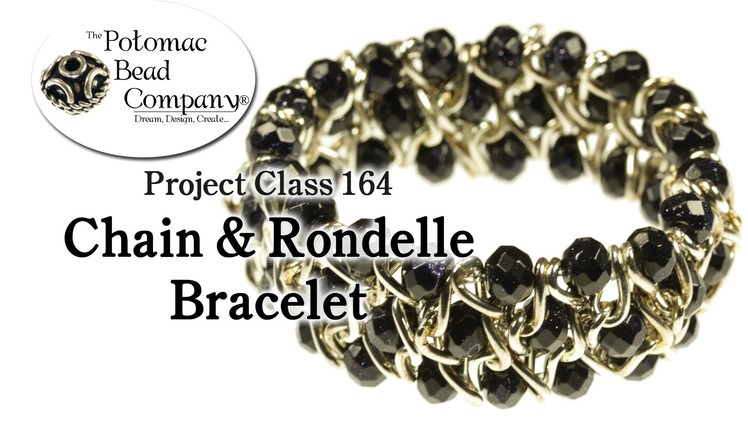 Chain & Rondelle Stretch Bracelet