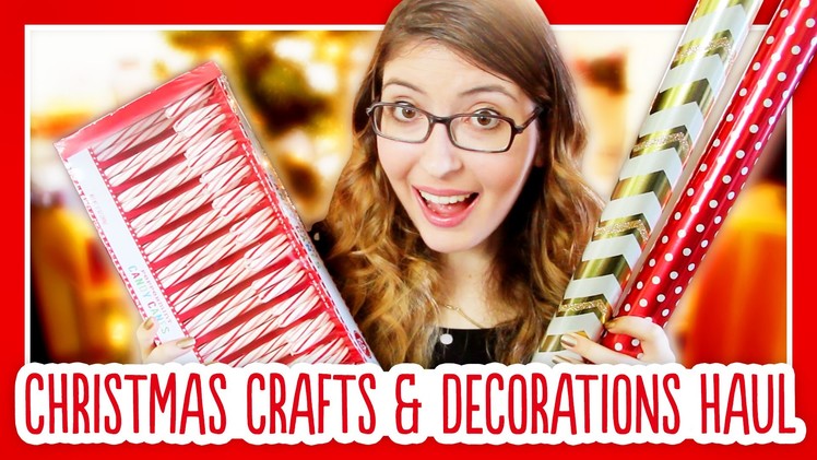 Christmas Craft Supply and Decorations Haul 2014