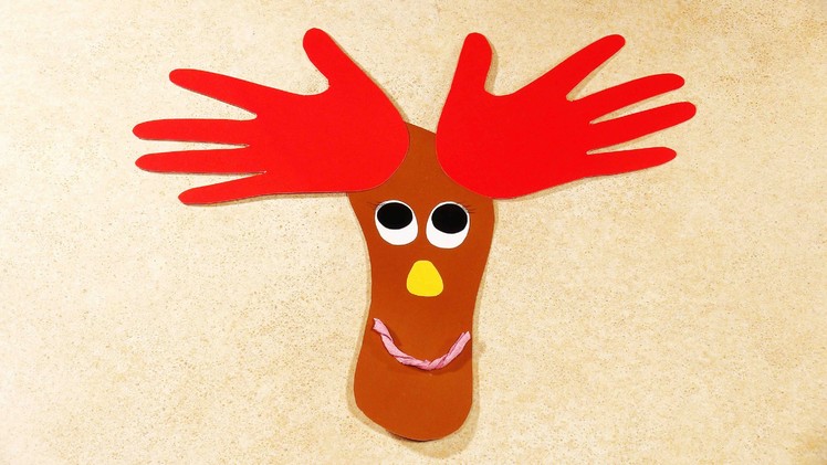 Christmas Crafts for Kids. A Reindeer.