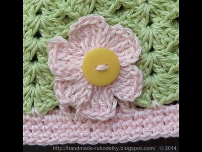 CROCHET ALONG - How To Crochet Simple Flower From A Cotton Yarn - Video Tutorial