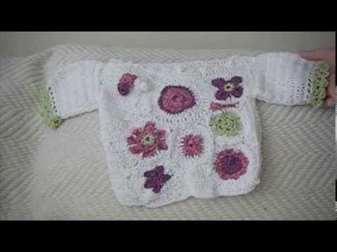 Crochet Baby pullover, sweater for spring or summer