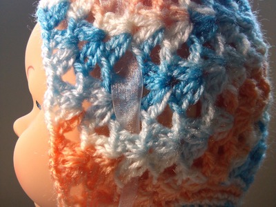 Crochet Bonnet Vintage style 2