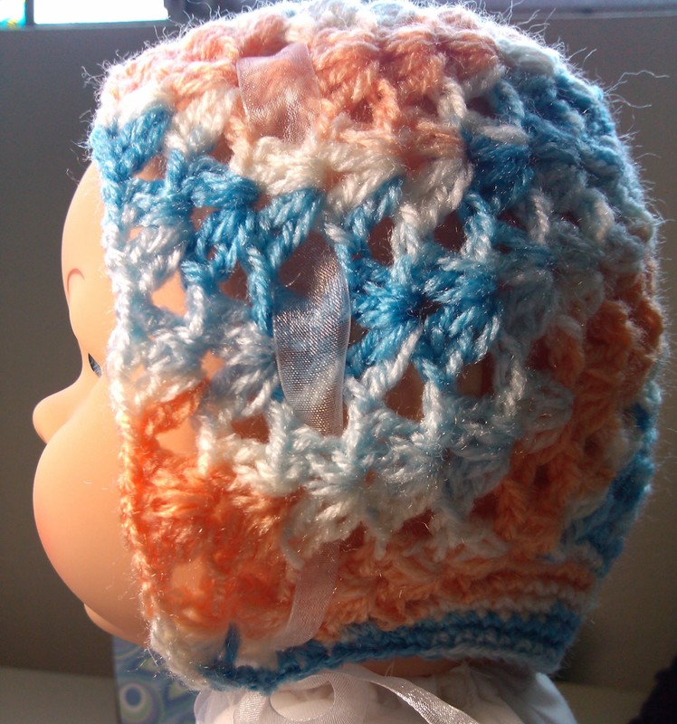 Crochet Bonnet Vintage style 2