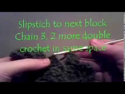 Crochet - Diagonal block decrease